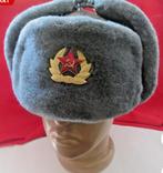 GEZOCHT: Ushanka/bontmuts USSR maat 58 - Sovjet-Unie, Ophalen of Verzenden, Landmacht, Overige gebieden, Kleding of Schoenen