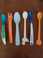 Baby lepeltjes en vorkje plastic, Ophalen of Verzenden, Gebruikt