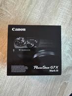 Canon Powershot G7 X Mark III Zwart, Audio, Tv en Foto, Fotocamera's Digitaal, 20 Megapixel, Canon, Compact, Nieuw