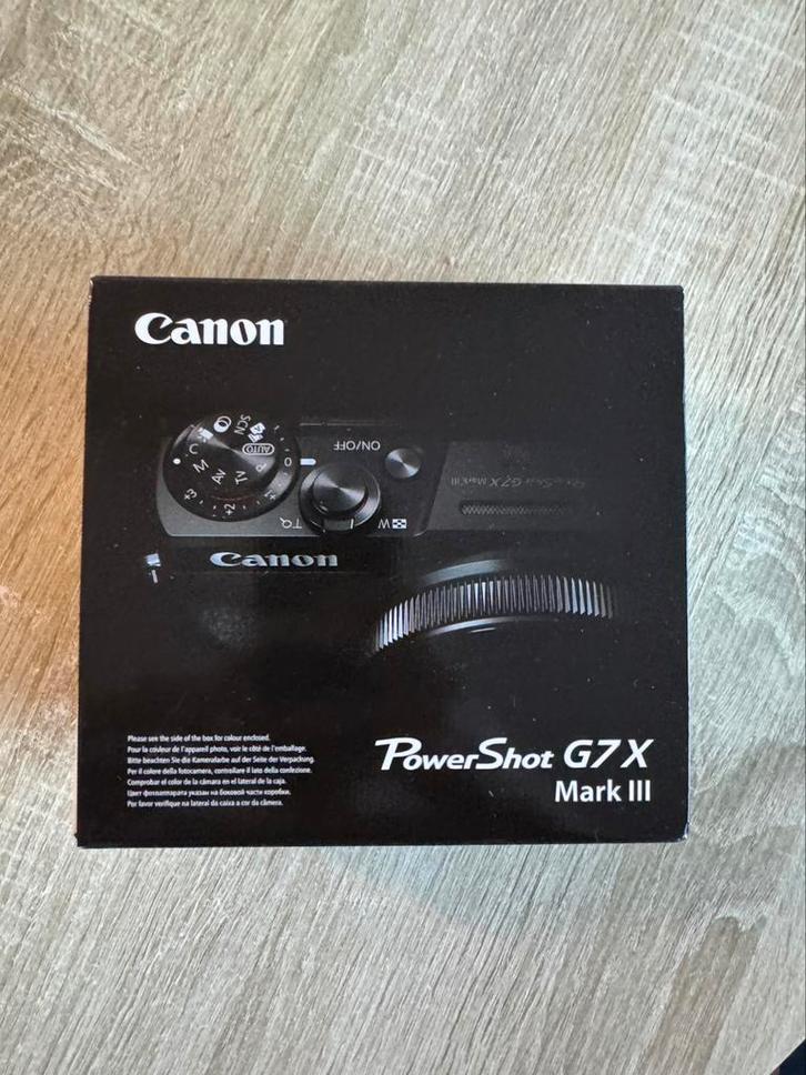 Canon Powershot G7 X Mark III Zwart, Audio, Tv en Foto, Fotocamera's Digitaal, Nieuw, Compact, Canon, 8 keer of meer, Ophalen of Verzenden