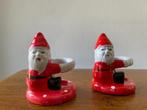 2 "Kerstman" 'Kaars Houder/Stander' van Porselein Nieuw, Ophalen of Verzenden, Nieuw