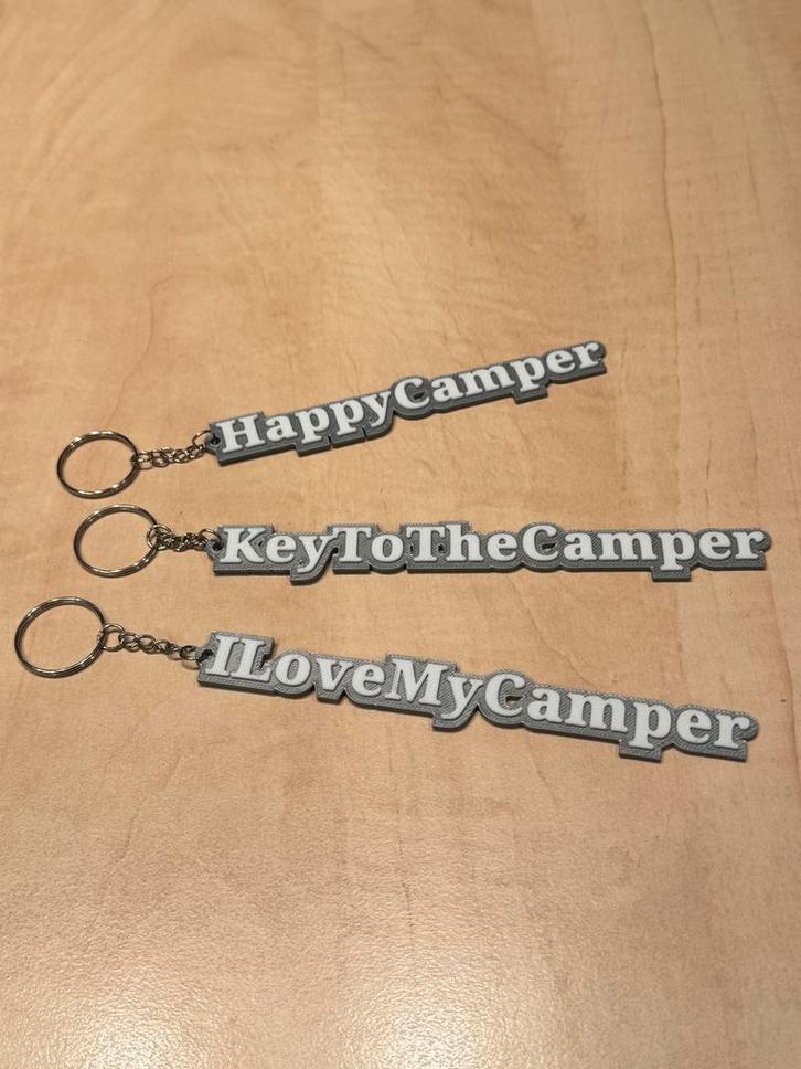 Camper sleutelhanger - 3 verschillende, Caravans en Kamperen, Camper-accessoires, Nieuw, Ophalen of Verzenden