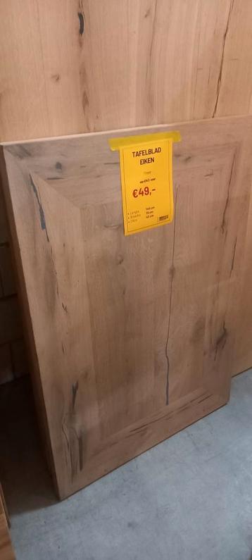 Eiken Tafel/salontafel blad 140x70cm beschikbaar voor biedingen