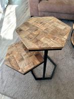 Bijzet tafeltje, Minder dan 55 cm, Zo goed als nieuw, Overige vormen, Hout