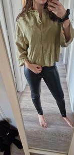 Korte olijf kleurige blouse s, Vero Moda, Nieuw, Ophalen of Verzenden, Maat 36 (S)