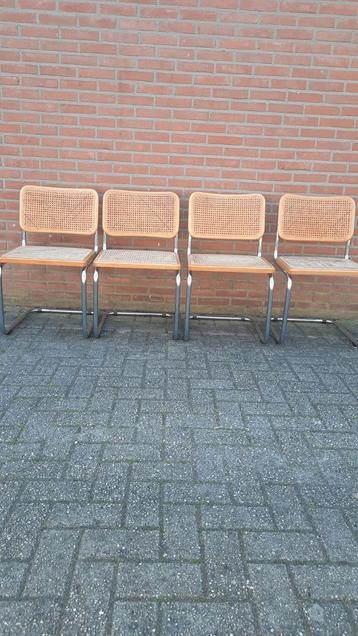 Set v 4 Cesca Stoelen, ontwerp Marcel Breuer voor Thonet beschikbaar voor biedingen