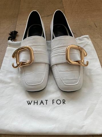 Gave nieuwe witte leren loafers instappers WHAT FOR  35,5