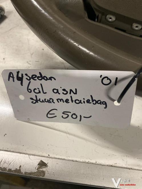 Audi A4 2001 lederen Stuur met bediening, Auto-onderdelen, Besturing, Gebruikt, Ophalen of Verzenden