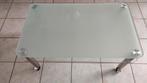 Salontafel met 2 Glasplaten, Ophalen, Gebruikt, 100 tot 150 cm, 50 tot 100 cm