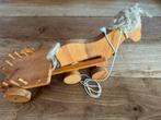 Houten paard met wagen, Antiek en Kunst, Antiek | Speelgoed, Ophalen of Verzenden