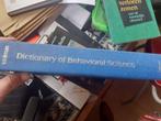 Dictionary of Behavioral Science Wolman, Boeken, Psychologie, Ophalen of Verzenden