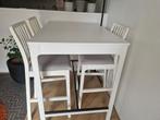 Eettafel IKEA wit, Huis en Inrichting, Tafels | Eettafels, 100 tot 150 cm, Eikenhout, Zo goed als nieuw, Modern