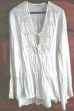 Witte Boho Ibiza crinckle blouse van Anna XL 44-46, Wit, Maat 46/48 (XL) of groter, Zo goed als nieuw, Anna