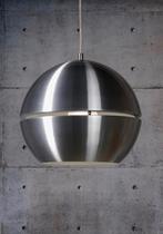 3 hanglampeb geborsteld aluminium, Ophalen, Gebruikt, 75 cm of meer