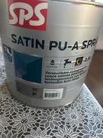 SPS Satin PU-A Spray 2,5L - Nieuw!, Doe-het-zelf en Verbouw, Verf, Beits en Lak, Wit, Nieuw, Ophalen of Verzenden, Lak