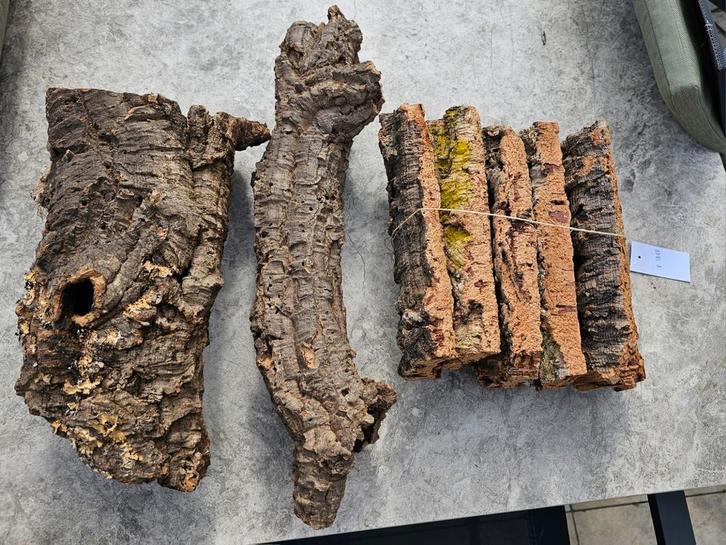 Kurkschors, verschillende maten, Dieren en Toebehoren, Reptielen en Amfibieën | Toebehoren, Nieuw, Tak, Plant, Rots of Steen, Ophalen of Verzenden