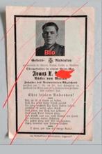 Sterbebild Obergefr.Inf.Rgt 302- Mierlo NB -1944 Holland WO2, Ophalen of Verzenden, Bidprentje