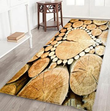 Boomstammen Vloerkleed / 3D Kleed Vloermat Mat Hout Houten beschikbaar voor biedingen