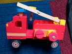 Houten brandweerauto, Ophalen, Gebruikt