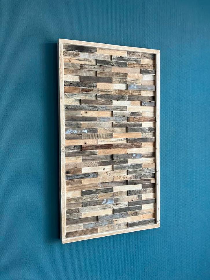 Originele Handgemaakte Houten Wanddecoratie NIEUW, Huis en Inrichting, Woonaccessoires | Wanddecoraties, Nieuw, Ophalen