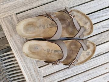 Birkenstock Sandalen Heren Mayari Birko-Flor Nubuck Mocha  beschikbaar voor biedingen