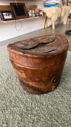 Vintage Leren hoedendoos, Ophalen of Verzenden