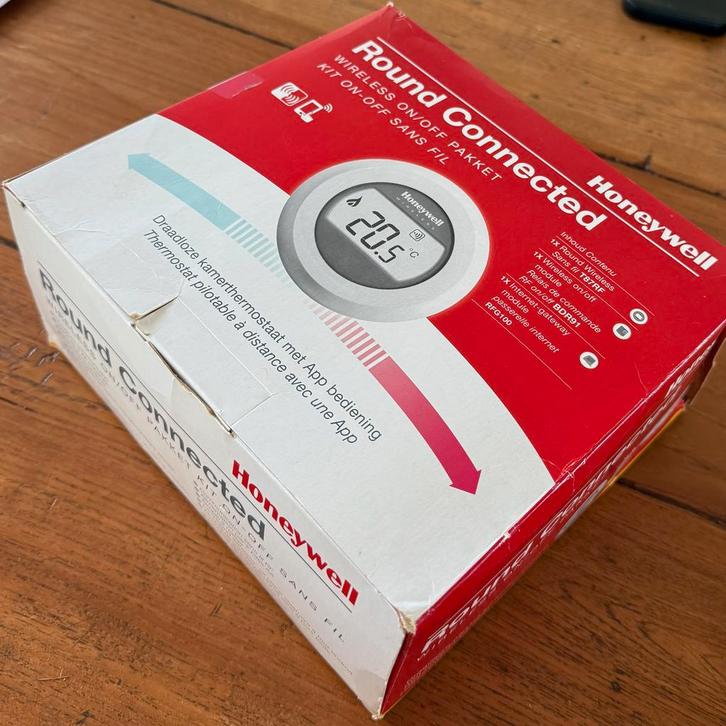 Honeywell Round Connected Thermostaat - Nieuw in doos, Doe-het-zelf en Verbouw, Thermostaten, Nieuw, Slimme thermostaat, Ophalen of Verzenden