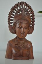 Balinees beeld buste Bali art deco dame - vrouw, Antiek en Kunst, Ophalen of Verzenden