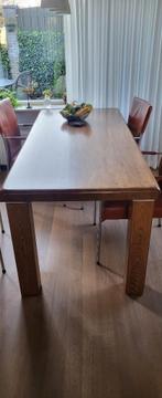 eettafel met of zonder stoelen / bijzettafels / hoektafel, Huis en Inrichting, Tafels | Eettafels, Ophalen, Eikenhout, 50 tot 100 cm