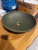 Waskom groen nieuw badkamer 42,5 cm doorsnede, Doe-het-zelf en Verbouw, Sanitair, Ophalen of Verzenden, Nieuw, Steen, Wastafel