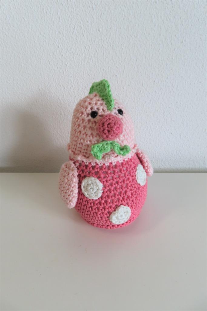 Klein kipje roze (3310), Kinderen en Baby's, Kraamcadeaus en Geboorteborden, Nieuw, Kraamcadeau, Ophalen of Verzenden