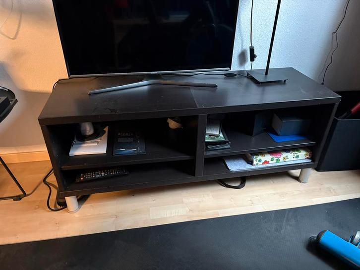 Ikea TV meubel zwart/bruin h 48cm, b 120 cm d 40 cm, Huis en Inrichting, Kasten | Televisiemeubels, Gebruikt, Minder dan 100 cm