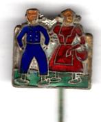Boer & Boerin email op zilverkl/blik speldje ( E_135 ), Verzamelen, Speldjes, Pins en Buttons, Verzenden, Zo goed als nieuw, Figuurtje