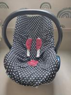Sibble hoes voor maxi cosi zwart met witte stippen, Ophalen of Verzenden, Gebruikt
