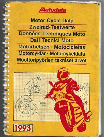 Motor Cycle data 1993 motorboek  beschikbaar voor biedingen