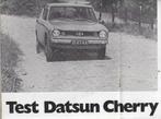 Roadtest DATSUN Cherry, Autovisie 1971., Boeken, Auto's | Folders en Tijdschriften, Nieuw, Ophalen of Verzenden, Overige merken