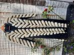 Maat Small jas zwart leer met wit bont, Ophalen of Verzenden, Maat 34 (XS) of kleiner, Wit
