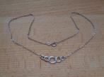 zilveren vintage ketting met gourmet hanger [669], Sieraden, Tassen en Uiterlijk, Kettingen, Met hanger, Verzenden, Zo goed als nieuw