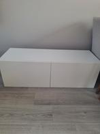 Ikea Besta TV Meubel - Wit, Huis en Inrichting, Kasten | Televisiemeubels, Kunststof, 100 tot 150 cm, Ophalen of Verzenden, Zo goed als nieuw
