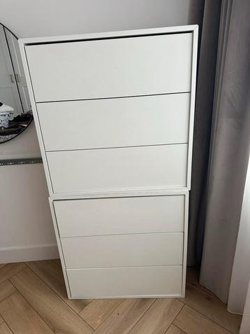 2x IKEA Eket ladekast wit - 70x35x70