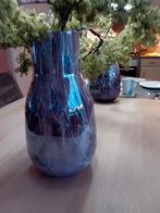 2 fidrio vazen 35 cm hoog zonder takken, Huis en Inrichting, Woonaccessoires | Vazen, Ophalen, Blauw, Minder dan 50 cm, Glas