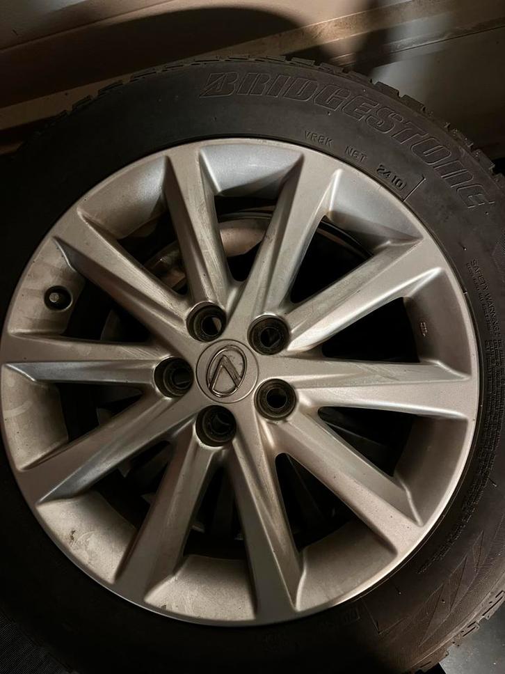 Lexus CT200h Lichtmetalen Velgen Set, Auto-onderdelen, Banden en Velgen, Velg(en), Winterbanden, 16 inch, Personenwagen, Gebruikt