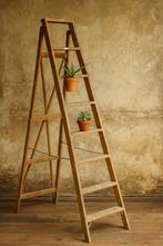 Vintage schilders ladder industriële, Doe-het-zelf en Verbouw, Ladders en Trappen, Ophalen, Zo goed als nieuw, Ladder, Opvouwbaar of Inschuifbaar