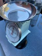 Retro weegschaal keuken mintgroen, Ophalen, Keukenweegschaal, 1 tot 500 gram, Gebruikt