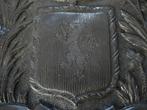 Tinnen bord Familie wapen De Casaux Frankrijk heraldiek, Antiek en Kunst, Antiek | Tin, Ophalen of Verzenden