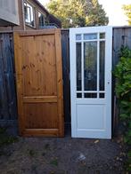 2 stuks binnendeuren stomp met Facet geslepen glas €15,00, Doe-het-zelf en Verbouw, Deuren en Horren, Ophalen, 80 tot 100 cm, Binnendeur