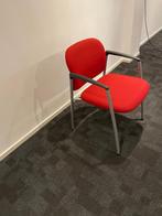 4 rode Ahrend buisframe stoelen, Huis en Inrichting, Stoelen, Ophalen, Gebruikt, Rood, Vier