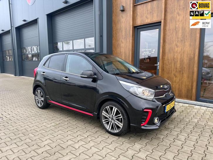Kia Picanto 1.0 T-GDI GT-Line 101 pk l leer l camera, Auto's, Kia, Bedrijf, Te koop, Picanto, ABS, Achteruitrijcamera, Adaptive Cruise Control