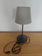 Grijze Schemerlamp / Bureaulamp - 45cm, Ophalen, Gebruikt, Metaal, Modern
