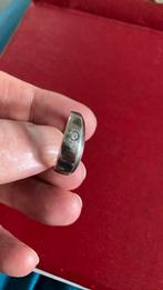925 Sterling zilver ring met zirkonium maat 20 mm, Ophalen of Verzenden, Gebruikt, 20 of groter, Zilver